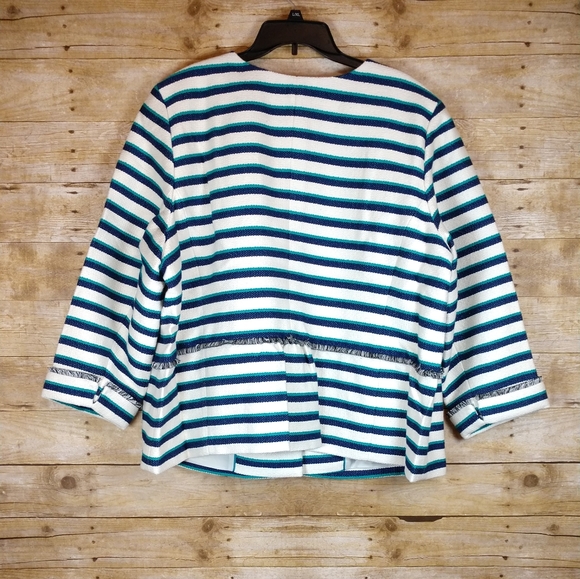 🔥 Talbot's Stripe Fringe Jacket - Picture 4 of 8